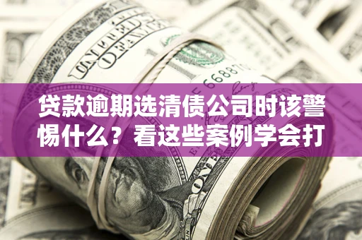 武汉贷款逾期选清债公司时该警惕什么？看这些案例学会打翻身仗