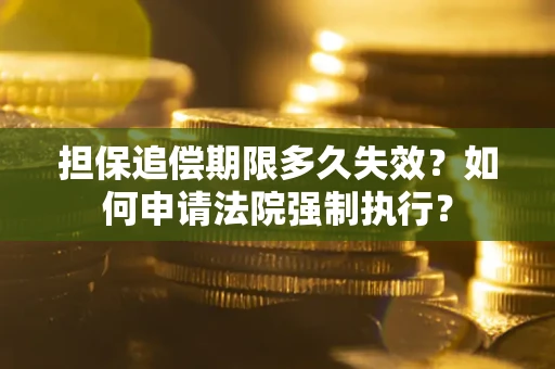 武汉担保追偿期限多久失效？如何申请法院强制执行？