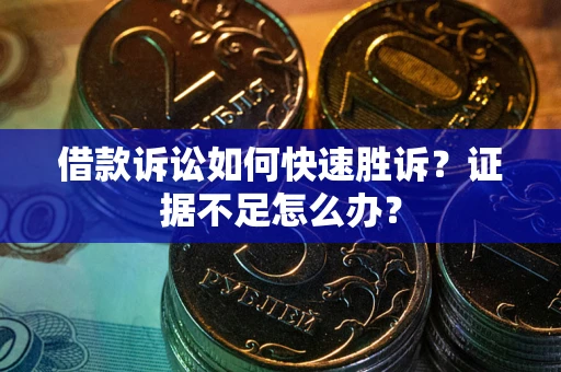 武汉借款诉讼如何快速胜诉？证据不足怎么办？