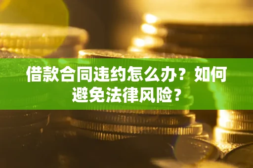 武汉借款合同违约怎么办？如何避免法律风险？